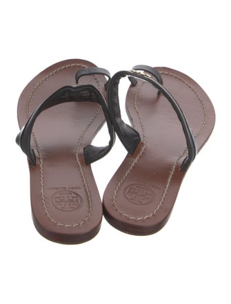 Tory Burch Patent Leather Studded Accents Slides