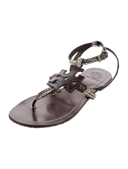 Tory Burch Leather T-Strap Sandals