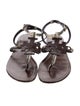 Tory Burch Leather T-Strap Sandals