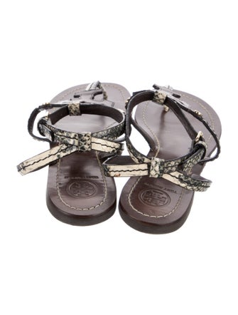 Tory Burch Leather T-Strap Sandals