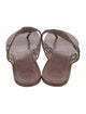 Tory Burch Patent Leather Lasercut Accents Flip Flops