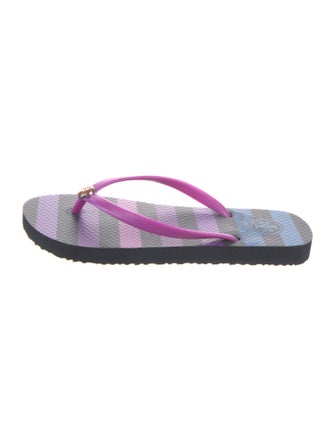 Tory Burch PVC Printed Flip Flops