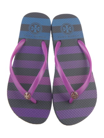 Tory Burch PVC Printed Flip Flops