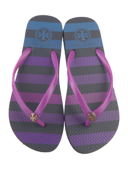 Tory Burch PVC Printed Flip Flops