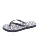 Tory Burch Rubber Printed Flip Flops