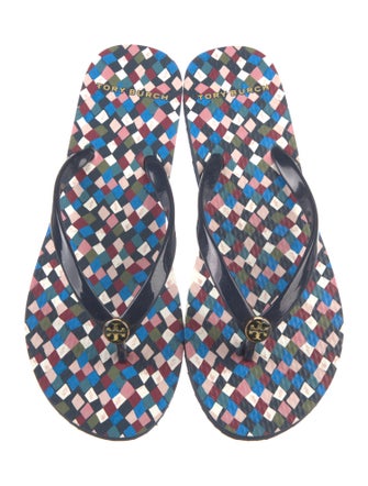 Tory Burch Rubber Printed Flip Flops