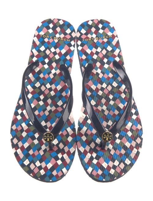 Tory Burch Rubber Printed Flip Flops