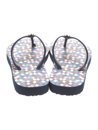 Tory Burch Rubber Printed Flip Flops