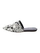 Tory Burch Suede Floral Print Mules