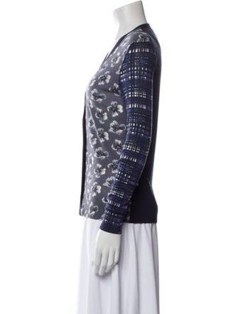 Tory Burch Wool Floral Print Sweater