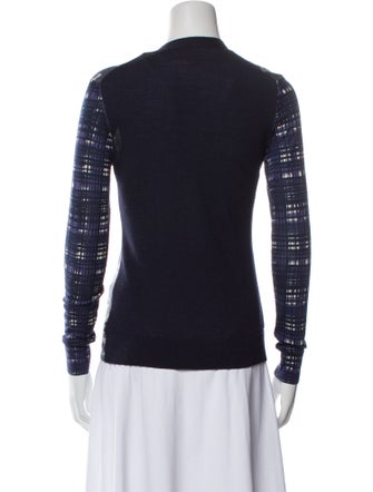 Tory Burch Wool Floral Print Sweater