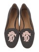 Tory Burch Wool Embroidered Accent Loafers
