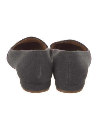 Tory Burch Wool Embroidered Accent Loafers