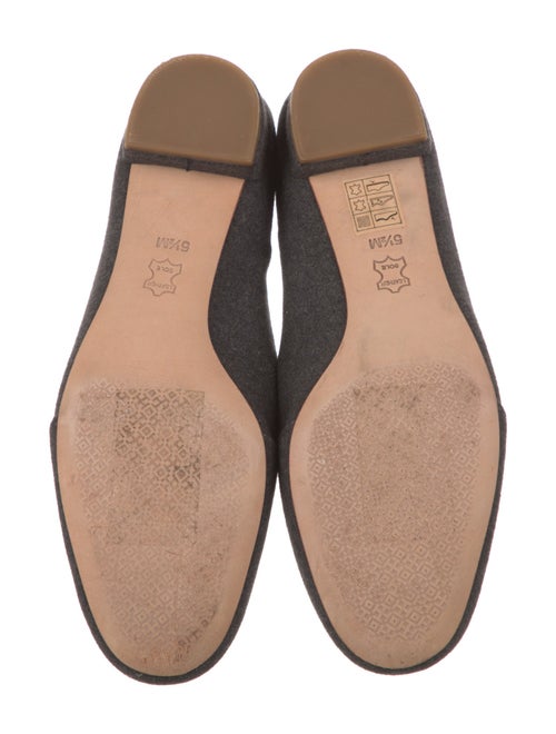 Tory Burch Wool Embroidered Accent Loafers
