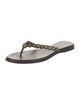 Tory Burch Leather Studded Accents Flip Flops