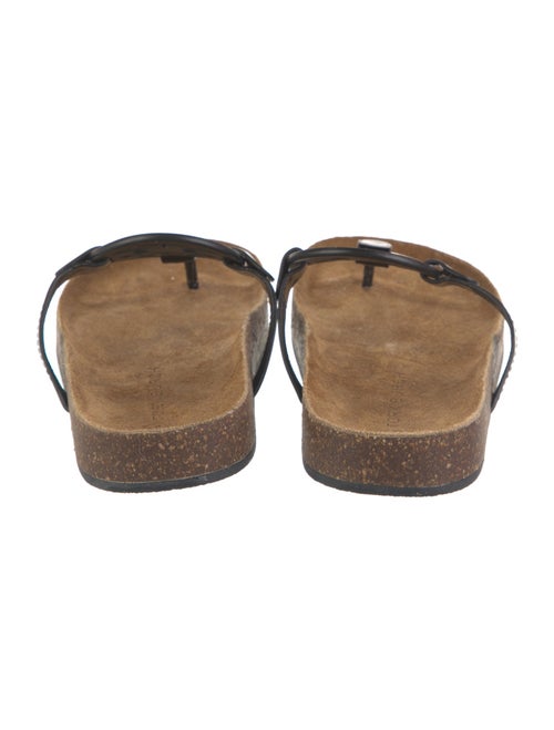 Tory Burch Patent Leather Lasercut Accents Slides