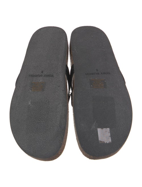 Tory Burch Patent Leather Lasercut Accents Slides