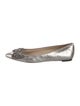 Tory Burch Leather Crystal Embellishments Flats