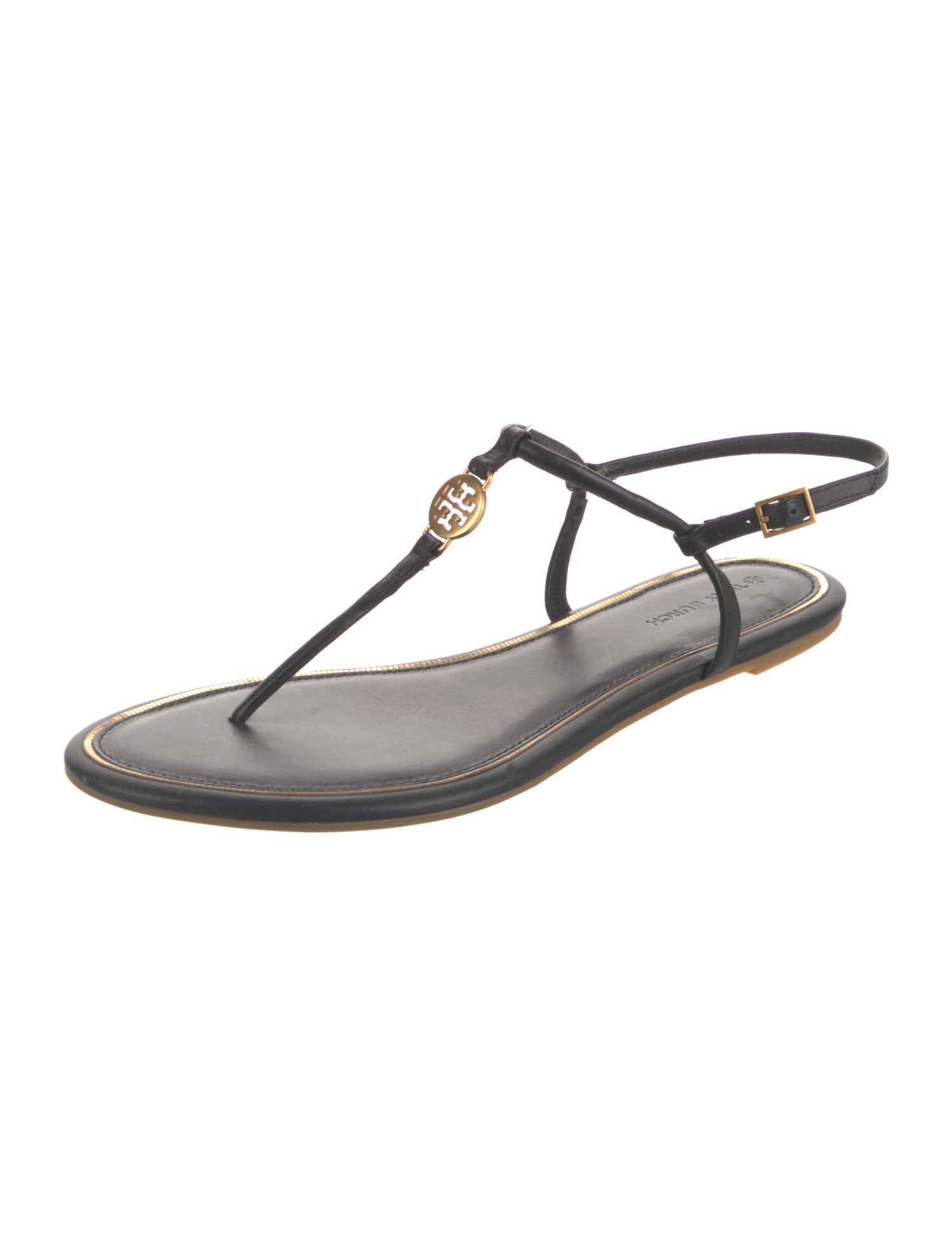 Tory Burch Leather T-Strap Sandals