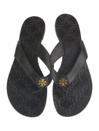 Tory Burch Leather Flip Flops