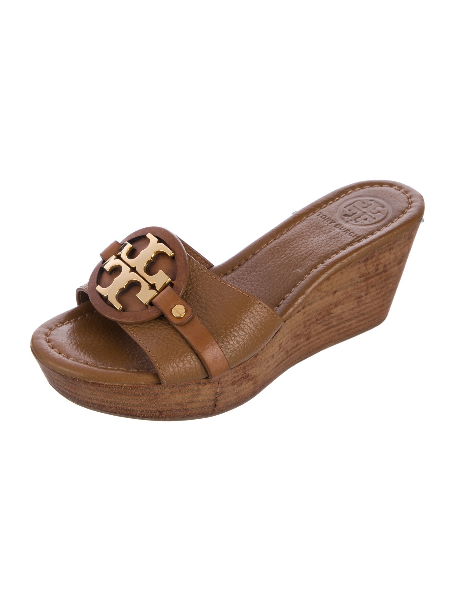 Tory Burch Leather Slides