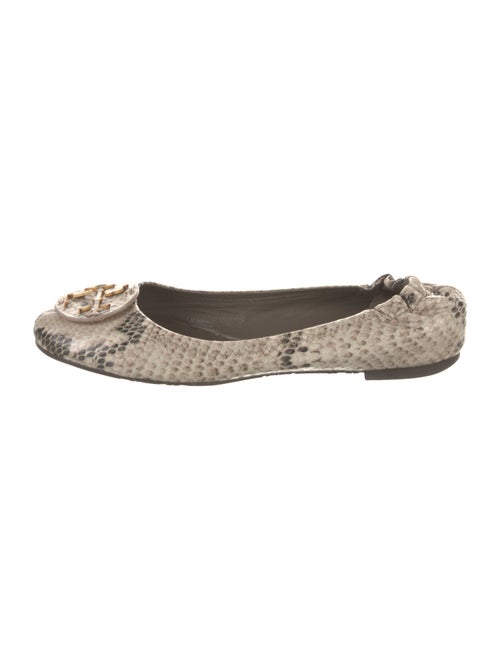 Tory Burch Leather Animal Print Flats