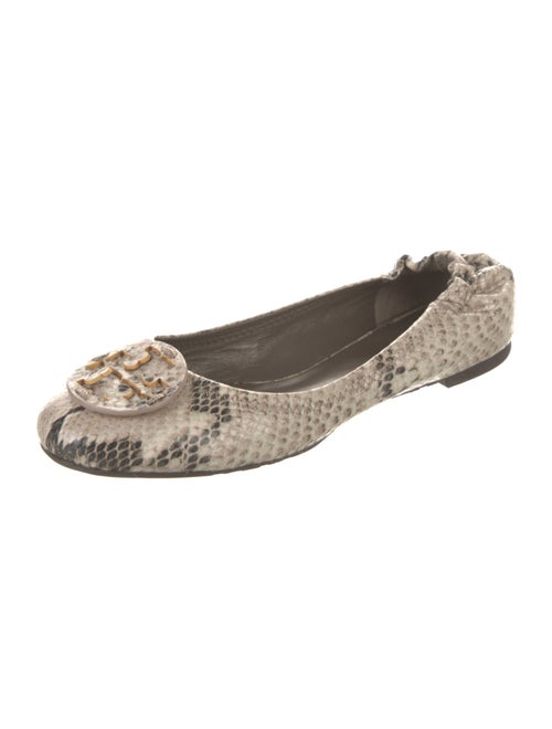 Tory Burch Leather Animal Print Flats