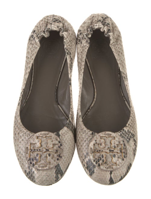 Tory Burch Leather Animal Print Flats