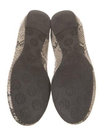 Tory Burch Leather Animal Print Flats