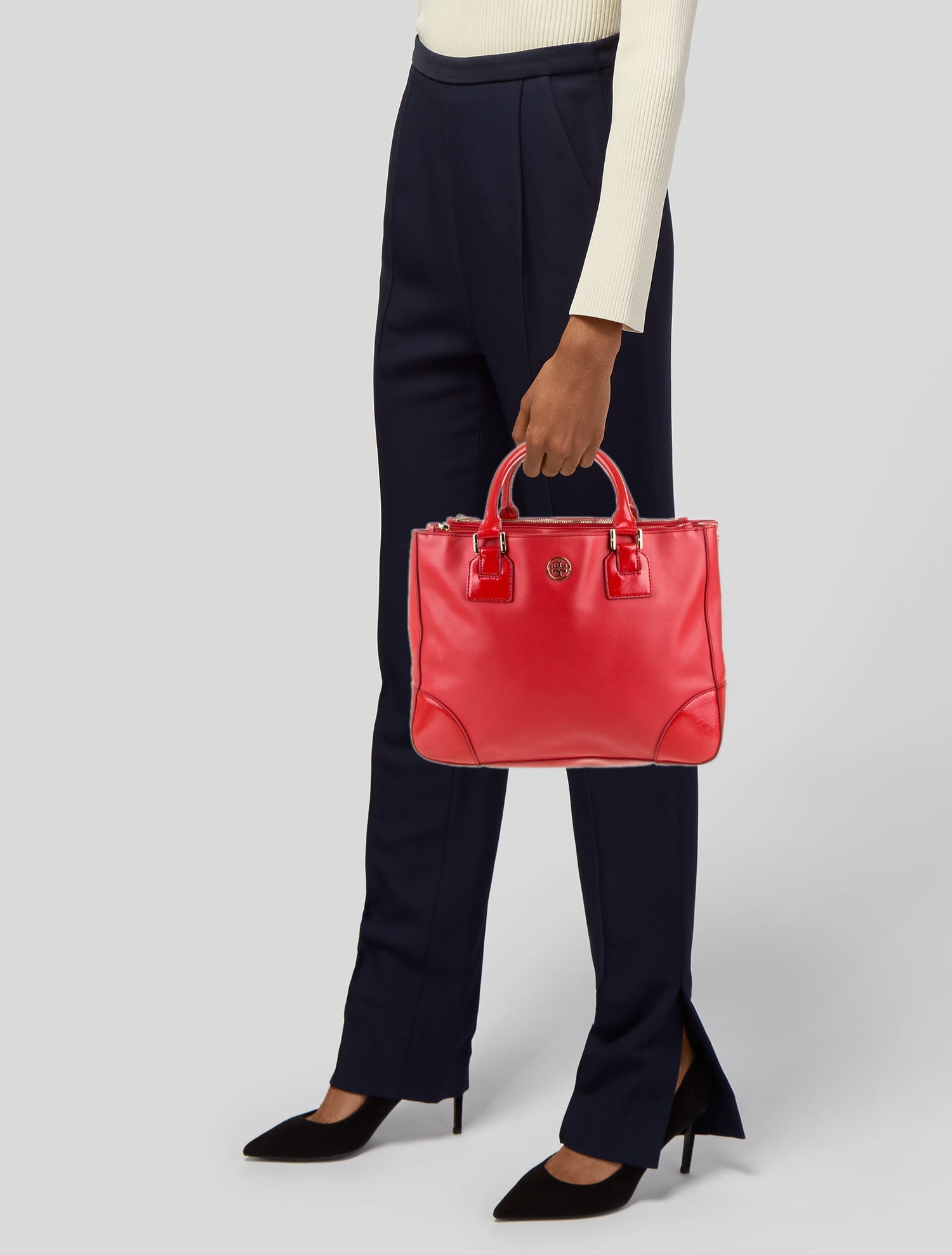 Tory Burch Leather Top Handle Bag