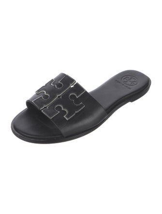Tory Burch Leather Printed Slides
