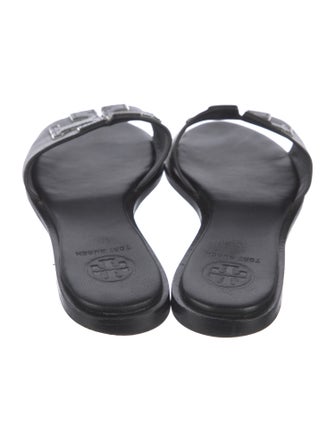 Tory Burch Leather Printed Slides