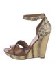 Tory Burch Snakeskin Animal Print Sandals