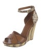 Tory Burch Snakeskin Animal Print Sandals