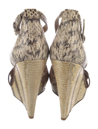 Tory Burch Snakeskin Animal Print Sandals