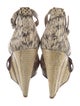 Tory Burch Snakeskin Animal Print Sandals