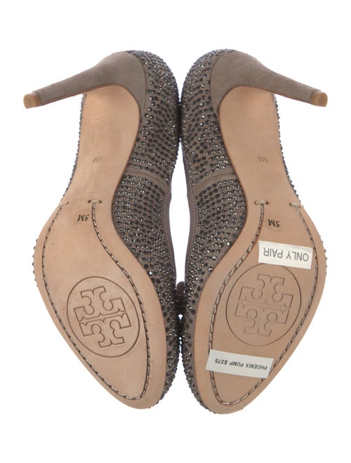 Tory Burch Suede Bow Accents Pumps
