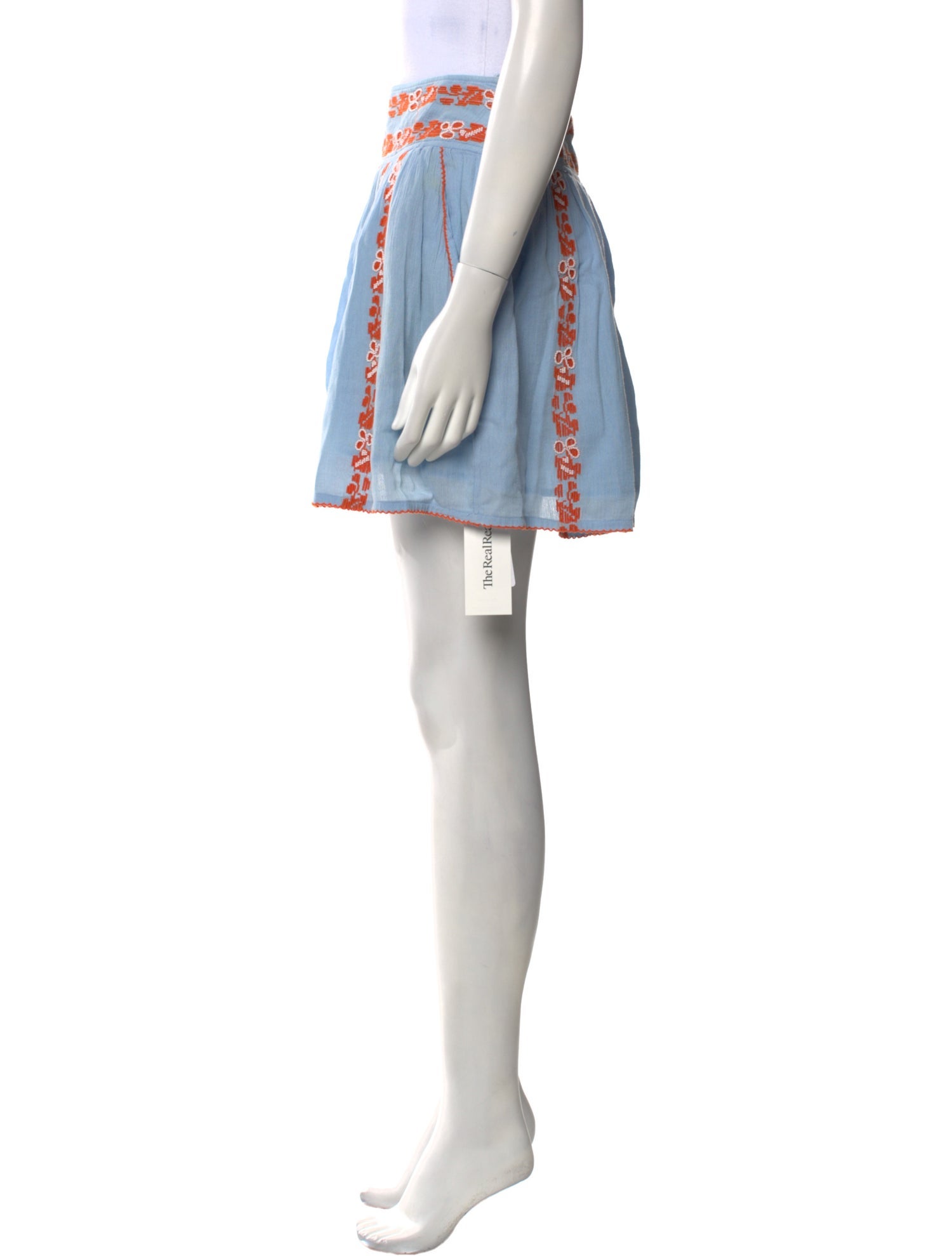 Tory Burch Striped Mini Skirt