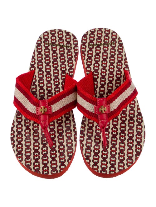 Tory Burch Rubber Printed Flip Flops