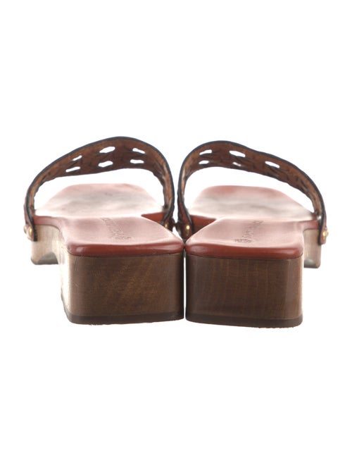 Tory Burch Leather Studded Accents Slides