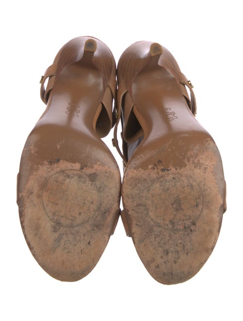 Tory Burch Leather Studded Accents T-Strap Sandals