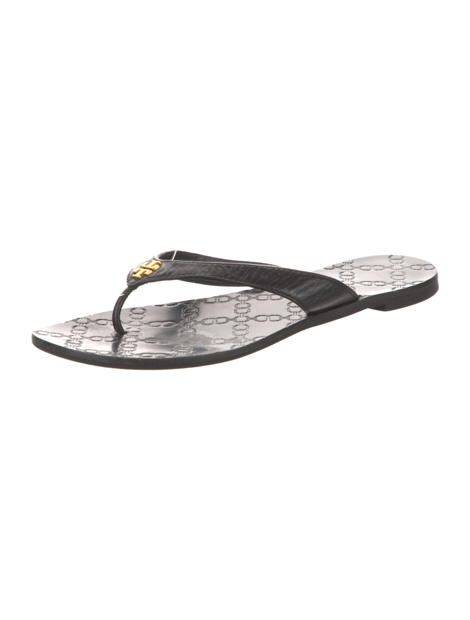 Tory Burch Leather Flip Flops
