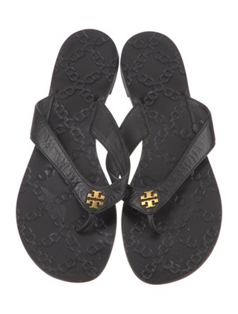 Tory Burch Leather Flip Flops