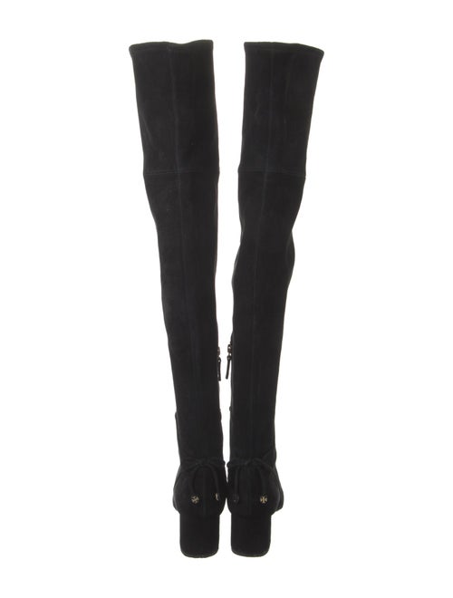 Tory Burch Suede Bow Accents Boots