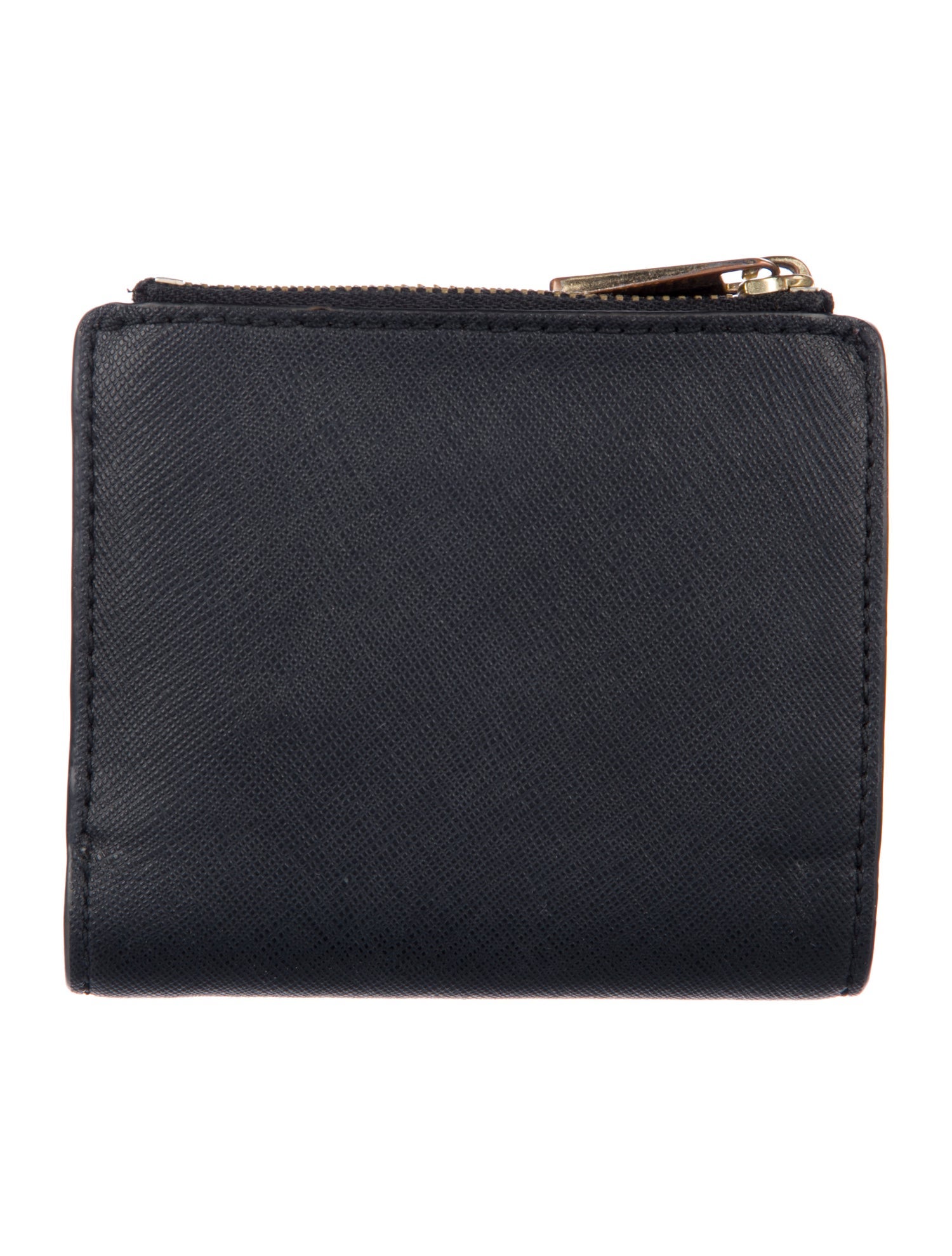 Tory Burch Signature Logo Leather Compact Wallet