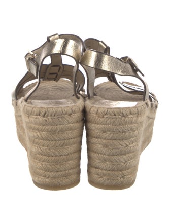Tory Burch Leather Whipstitch Trim Espadrilles