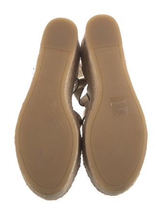 Tory Burch Leather Whipstitch Trim Espadrilles