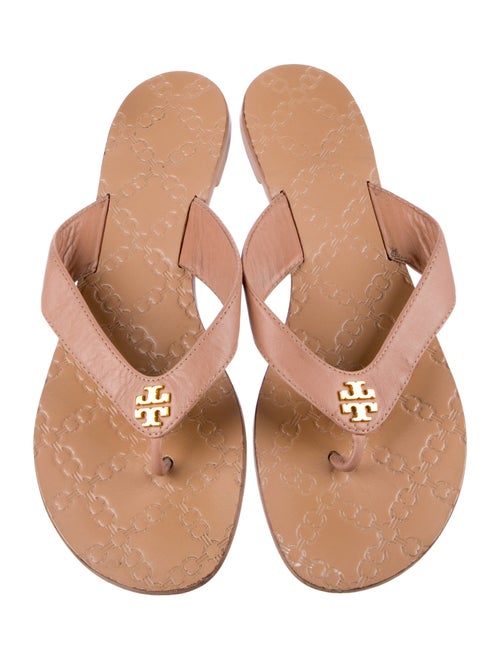 Tory Burch Leather Flip Flops