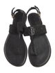 Tory Burch Tweed T-Strap Sandals