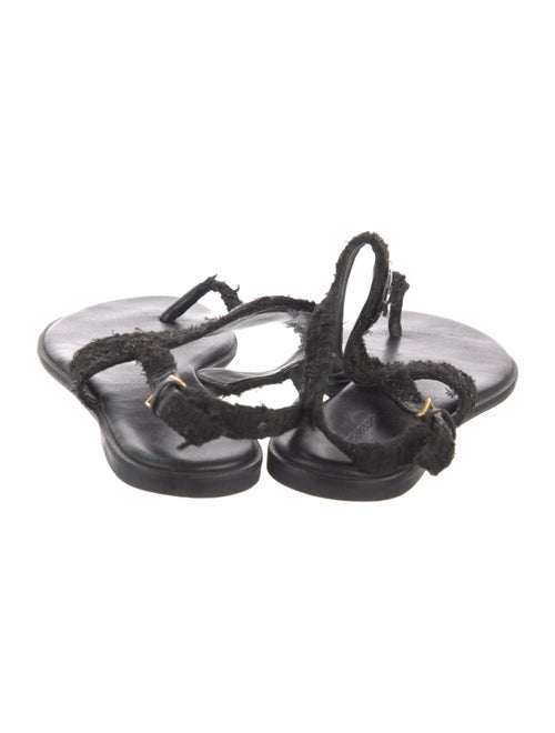 Tory Burch Tweed T-Strap Sandals